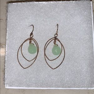 Gold dangle earrings